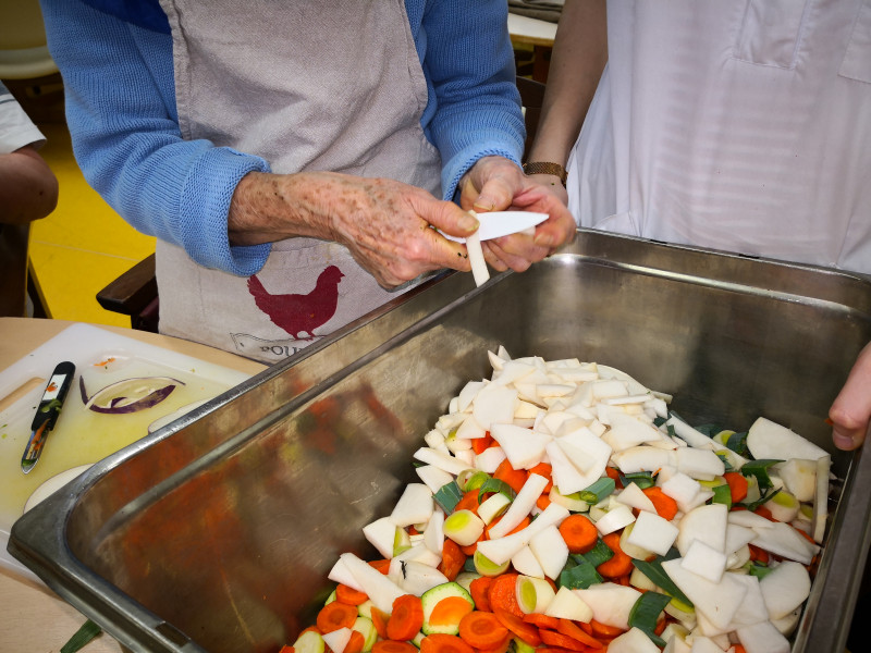 Ateliers épluchage des légumes