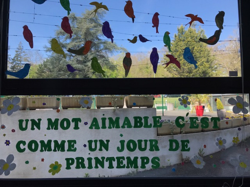 Décorations de Printemps à l'accueil de jour