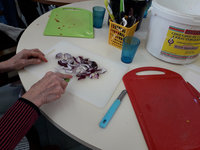 Atelier épluchage des légumes